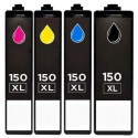 FGE Pack de 4 Cartouches d'encre compatibles pour LEXMARK 150 XL