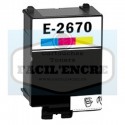 FGE Cartouche d'encre compatible pour EPSON T267 C13T26714010 pour Epson WF100