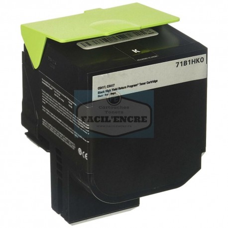 FG Encre Cartouche Toner Remplace LEXMARK CS417dn /CS517de / CX417de / CX517de Noir 6000 pages