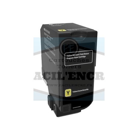 FG ENCRE Remplace Toner LEXMARK CS421 / CS521 / CS622 / CX421 / CX522 / CX622 Jaune 1400 pages