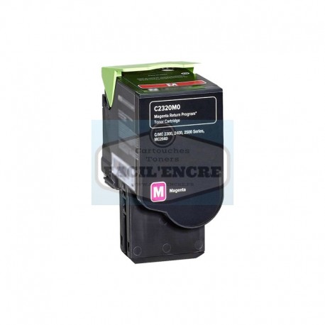 FG ENCRE Remplace Toner LEXMARK C2325dw C2425dw C2535dw MC2325adw MC2425adw MC2535adwe MC2640adwe C2320K0 Cyan 1000 pages