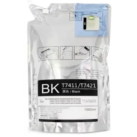 FG ENCRE Cartouche d’encre de Sublimation Noir Compatible avec les imprimantes Epson T7411