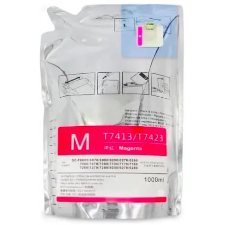 FG ENCRE Cartouche d’encre en sachet de Sublimation Cyan Compatible avec les imprimantes Epson T7412