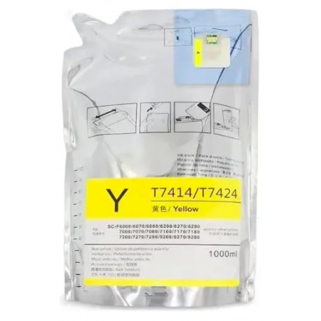 FG ENCRE Cartouche d’encre de Sublimation Jaune Compatible avec les imprimantes Epson T7414