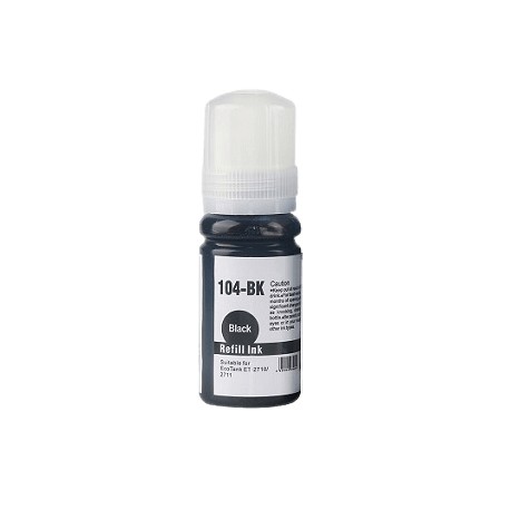 FG ENCRE Bouteille Noir Compatible pour Epson Ecotank 104 pour ET2710 2711 2714 2715 2720 2726 4700 1810 2810 2811 2812