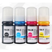 FG ENCRE Bouteille Noir Compatible pour Epson Ecotank 104 pour ET2710 2711 2714 2715 2720 2726 4700 1810 2810 2811 2812