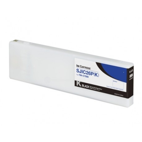 FG ENCRE Cartouche d’encre Noir Compatible avec les imprimantes Epson ColorWorks C7500 TMC7500 SJIC26P