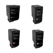 FG ENCRE Lot de 4 Toners Compatible pour Lexmark CX725 CX725DE CX725DHE CX725DTHE CS720 CS720DE CS720DTE CS725 CS725DE CS725DTE