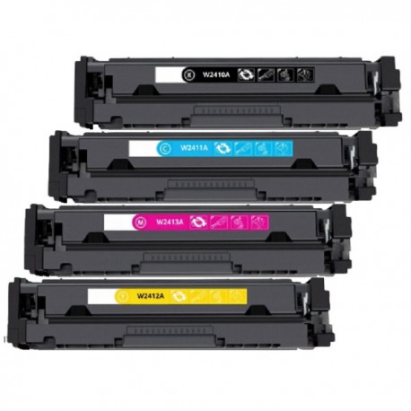 FG ENCRE Pack de 4 toners Compatible pour HP Color LaserJet Pro MFP M182n / M183fw / M155 W2410A W2411A W2412A W2413A 216A
