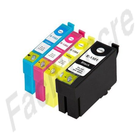 EPSON Pack T1306 Pack de 4 Cartouches compatibles