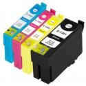 FGE Pack de 4 Cartouches d'encre compatibles pour EPSON Pack T1301/T1302/ T1303/T1304