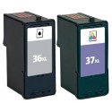 LEXMARK Pack n°36XL + n°37XL Cartouches compatibles