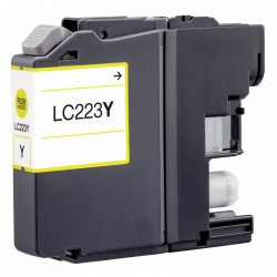 FGE Cartouche d'encre compatible pour BROTHER LC225XLY Jaune