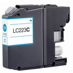 FGE Cartouche d'encre compatible pour BROTHER LC223C Cyan