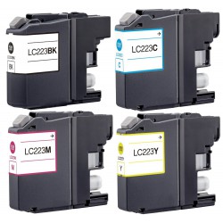 FGE Pack de Cartouches d'encre compatibles pour BROTHER Pack LC223